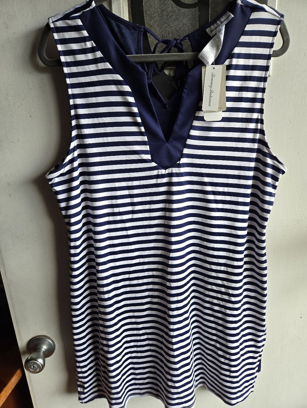 Tommy Bahama Split Neck Romper Dress NWT